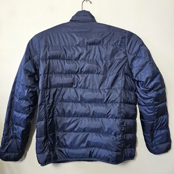 Eddie Bauer EB650 Down Puffer Jacket Mens Size Large Blue Full Zip Coat Outdoors - Picture 5 of 9
